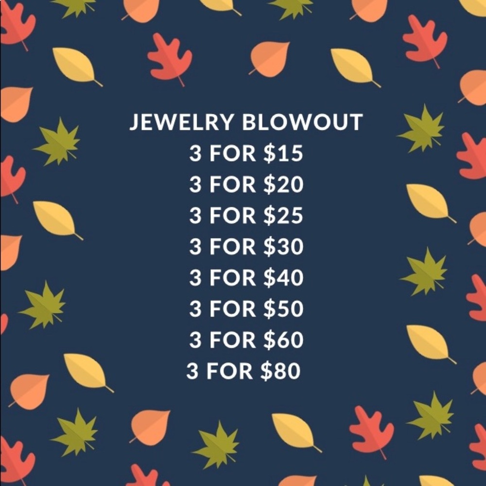 Jewelry Blowout Sale